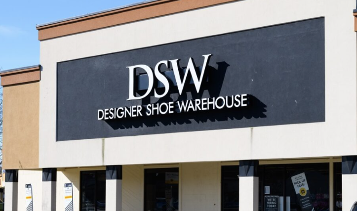 The exterior of a DSW store